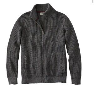 L.L. Bean Gray Zip Up Sweater